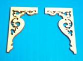 LAZER TECH TRIMS - 1 Inch Scale Dollhouse Miniature - (basswood) Porch Trim 2 pcs (LT592)